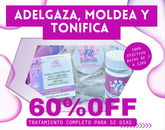 TRATAMIENTO COMPLETO FIT & SLIM LIFE – 52 DÍAS 🔥