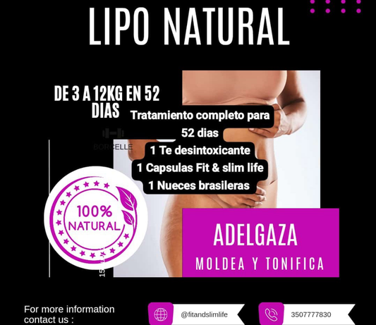 TRATAMIENTO COMPLETO FIT & SLIM LIFE – 52 DÍAS 🔥